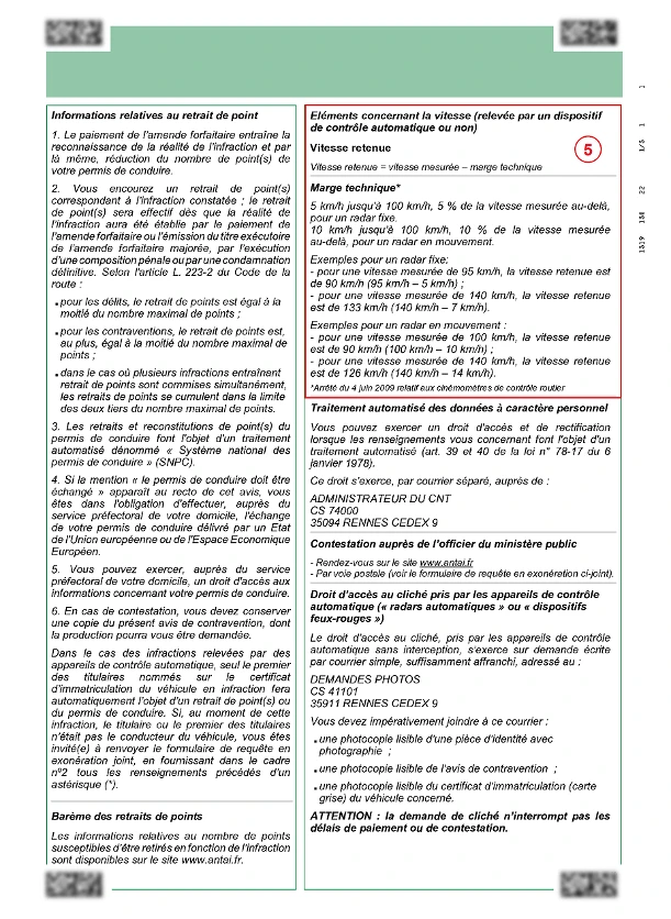 alt="Image verso d'un spécimen d'avis de contravention"